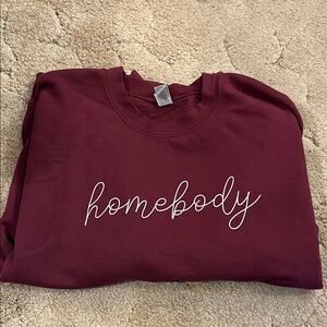 Gildan Maroon Homebody Sweater
